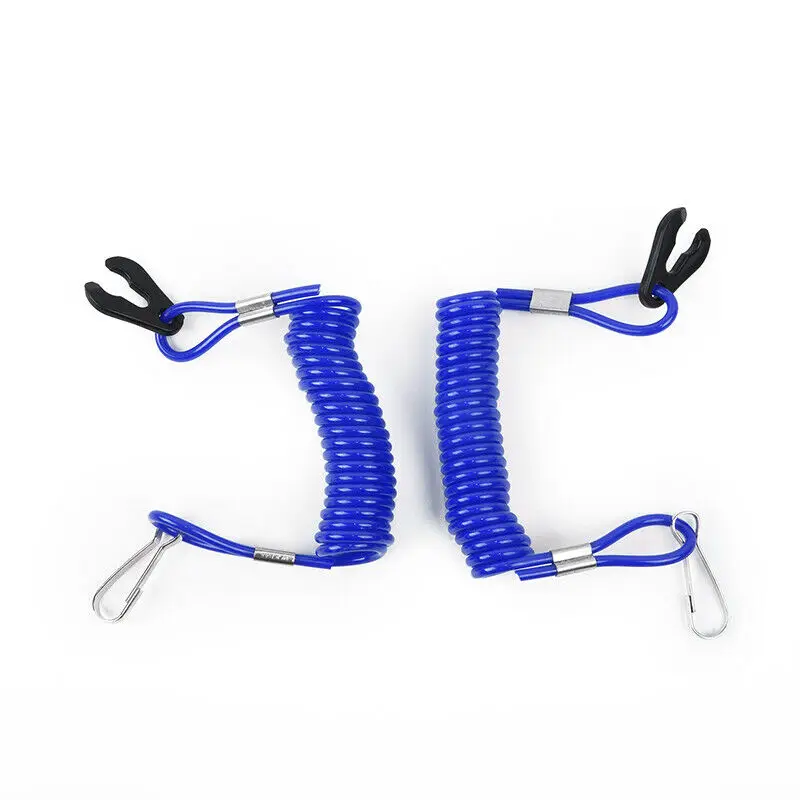 

Stop Kill switch key Floating Lanyard 1pc Jet ski Blue TPU+PVC Accessory