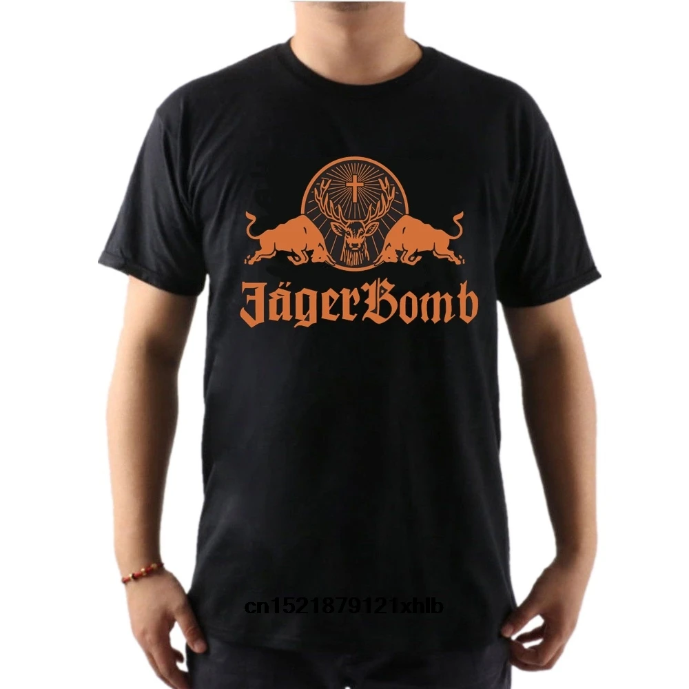 Men T shirt Classic Jagermeister Logo Shirt s Fashion Tops funny t-shirt novelty tshirt women 2020 High quality Brand | Мужская одежда