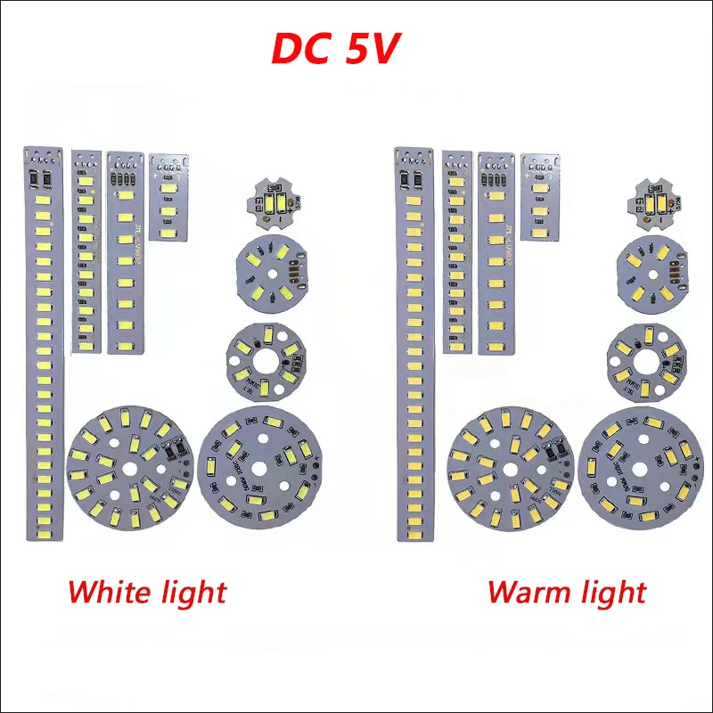 1 шт. 5730 SMD 5V Светодиодный светильник источник света USB универсальный Одноцветный