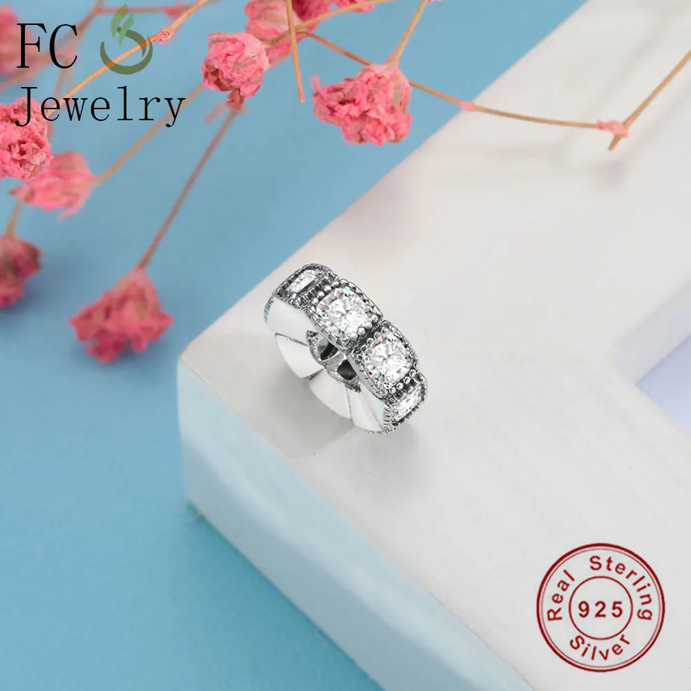 FC Jewelry подходит для оригинального бренда браслет с подвесками женский серебряный