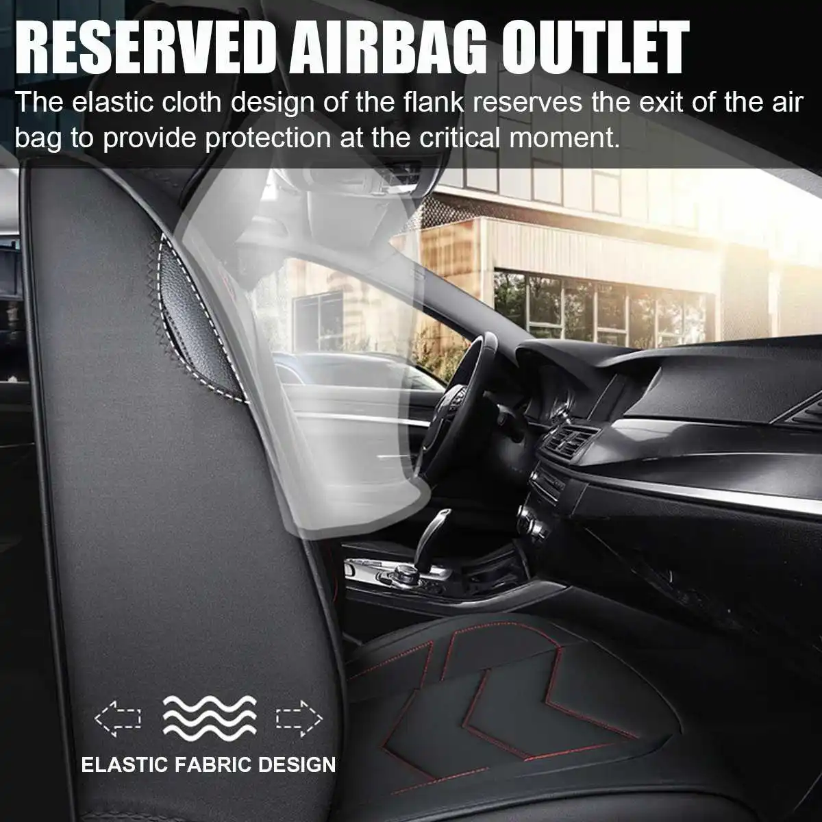 Универсальный Роскошный чехол для переднего автомобильного сиденья из