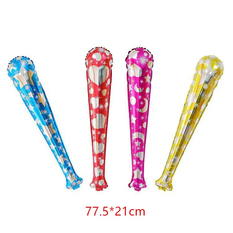 Надувной шар 12 шт. 77 см шары из фольги с колокольчиком воздушный палкой украшения