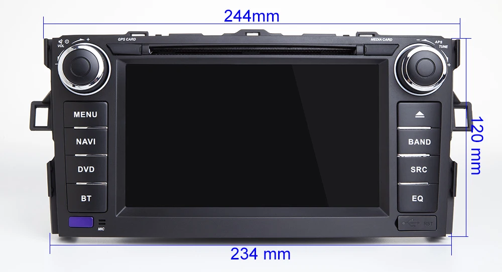Android 10,0 Автомобильный DVD радио плеер стерео Gps для Toyota Auris(2008-2012) автомобильная навигация