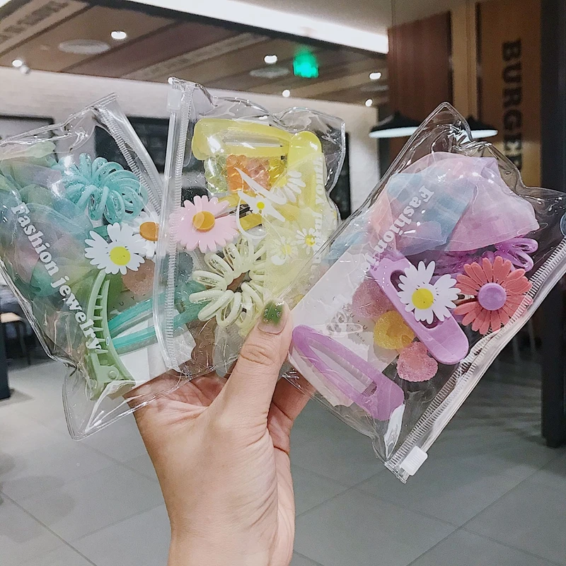 Модные аксессуары для волос набор детей полимерные заколки с сердечками и