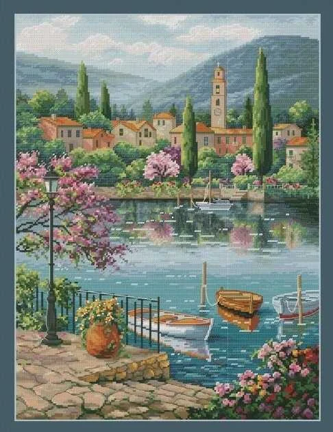 

Cross Stitch Set Chinese Cross-stitch Kit Embroidery Needlework Craft Packages Cotton Fabric Floss New Designs EmbroideryZZ706