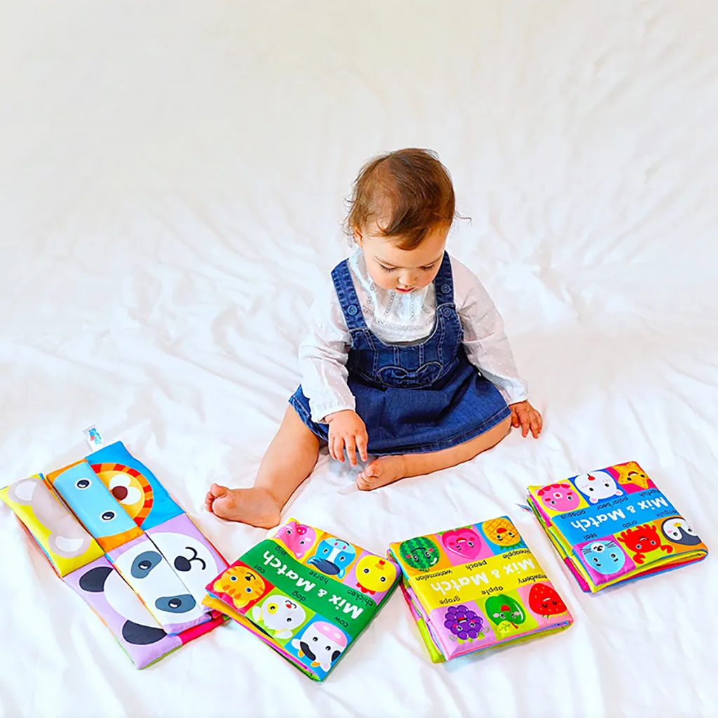 Детские книжки likeSoft игрушки для малышей разноцветные смешанные и сочетающиеся