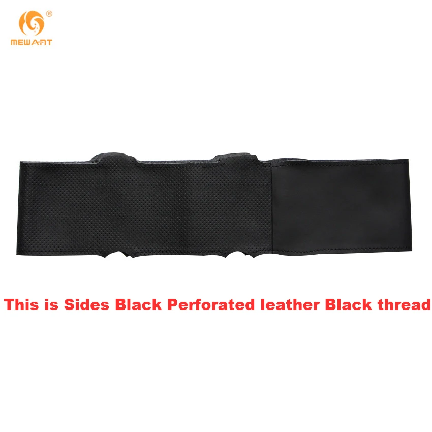 MEWANT черный чехол рулевого колеса автомобиля из искусственной кожи для Ford Mondeo Mk3