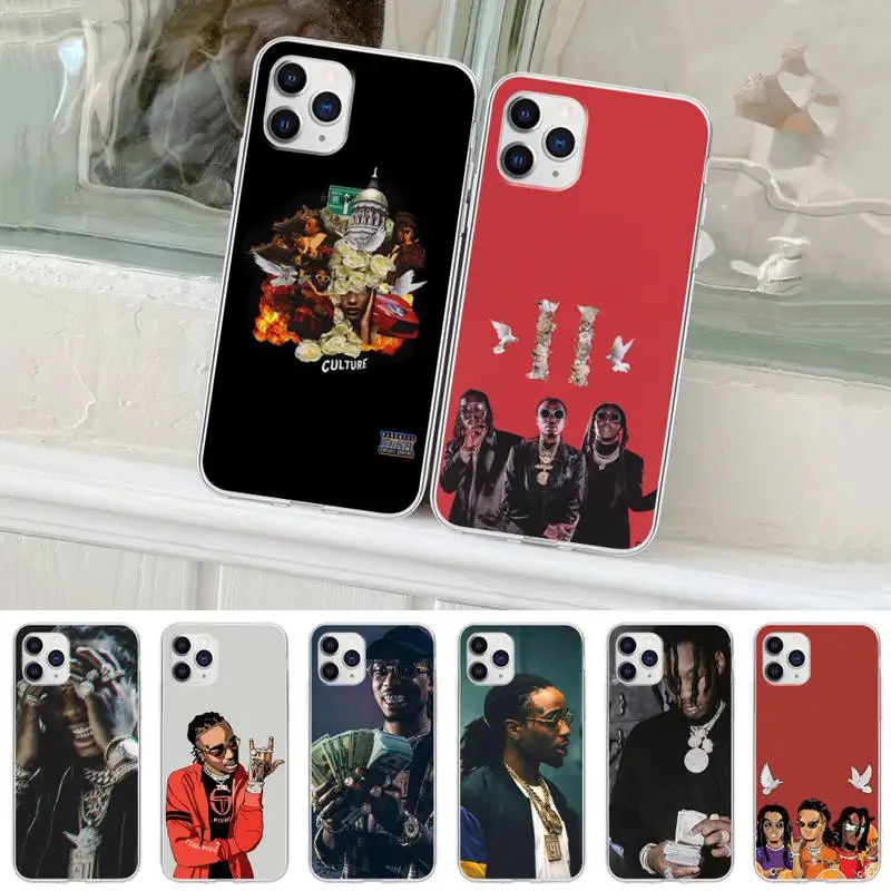 

Quavo Offset Migos Phone Case For IPhone 13 Mini 12 11 Pro Max Xs X Xr 7 8 Plus Se 2020 Transparent Coque