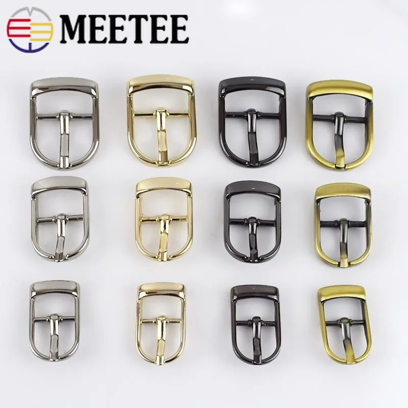 Meetee 5/10 шт. 13/16/20 мм металлический штырь пряжки ремня регулятора сумки ремень слайдер; с пряжкой; большие размеры DIY кожа аппаратных аксессуаров BF071