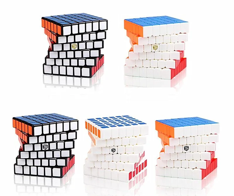 Qiyi X-MAN Shadow/Shadow M 6x6x6 Магнитный магический куб Qiyi 6x6 Магнитный скоростной куб Shadow M 6x6 cubo magico Магнитный 6x6 куб