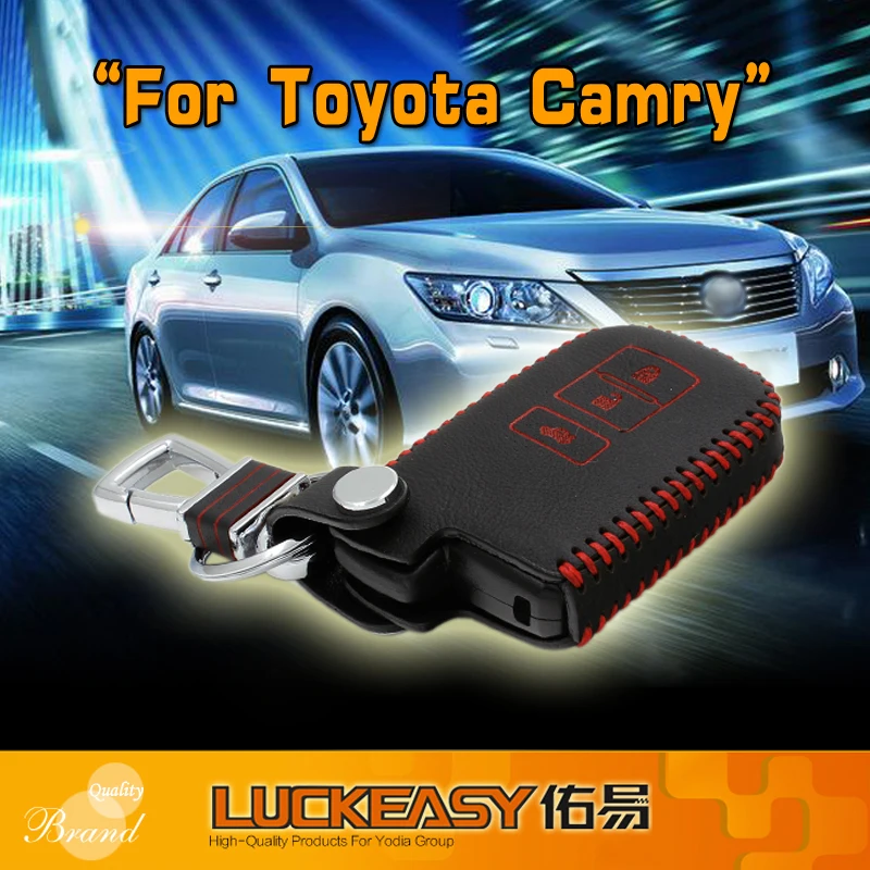 3 кнопки чехол для ключей автомобиля брелок для toyota camry 2012 2,5 v/2,5g/2,5 s Натуральная кожа Автомобильный ключ чехол кошелек держатель 2012