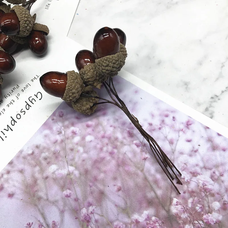 HINDJEF 6 шт. искусственная пена сосновая конусная цветочный букет на Рождество