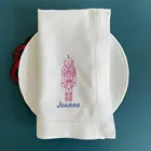 Салфетки с вышивкой Рождественская салфетка Праздничная салфетка хлопковые натуральные льняные салфетки украшение