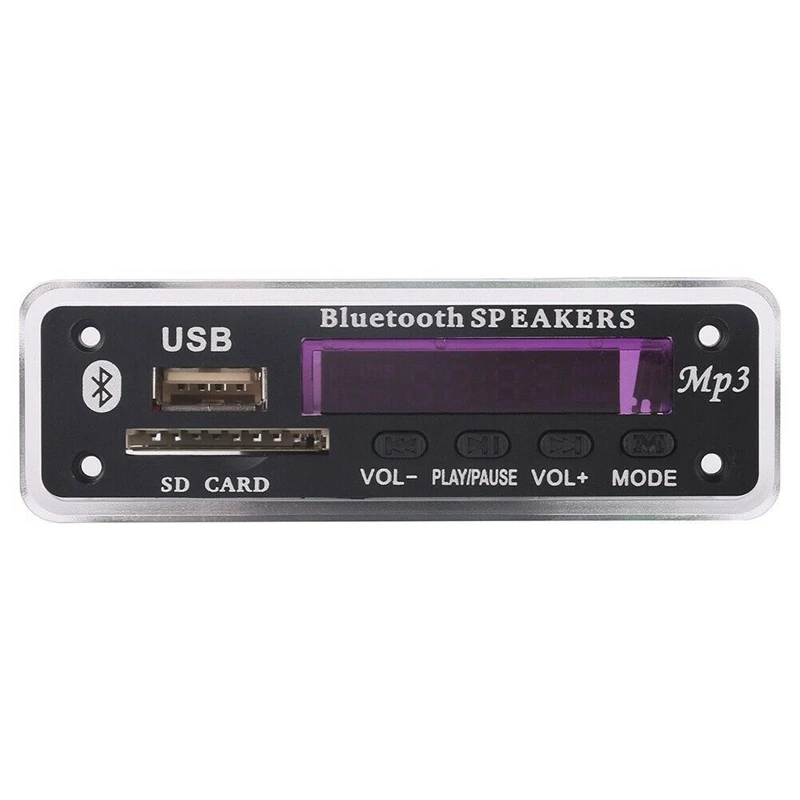 Dc 5 В/12 в Bluetooth 0 аудио декодер плата модуль Usb Aux Sd Fm радио без потерь Mp3/Wma/Wav/Flac/Ape |