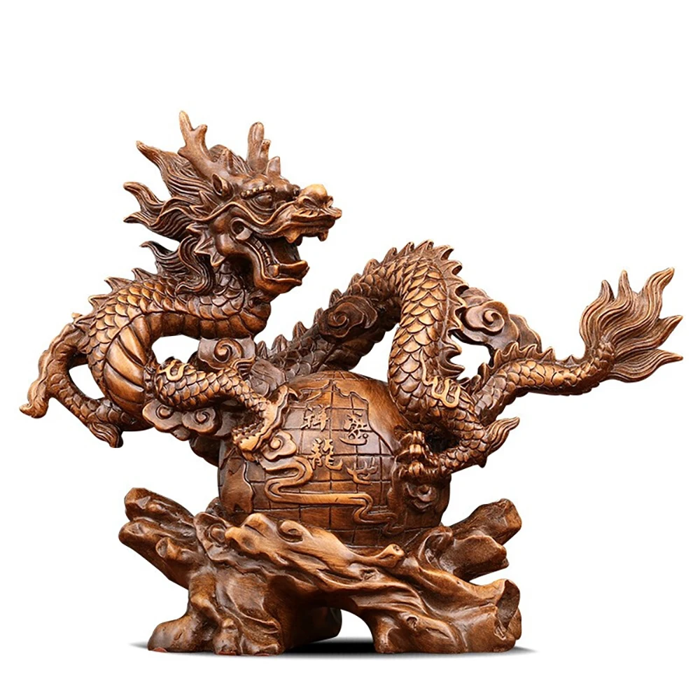 

Creative Dragon Art Sculpture Resin Craft Home Decoration Housewarming Furnishings Desktop Decor Statue Office Shop Opening Gift