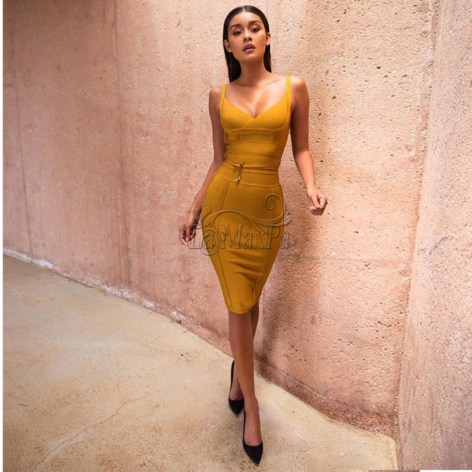 2021 шикарное зимнее сексуальное Бандажное платье женское облегающее на тонких