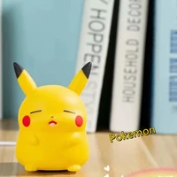 pokemon night light pikachu standing and lying down q version of the doll box hand made toys and childrens christmas presents