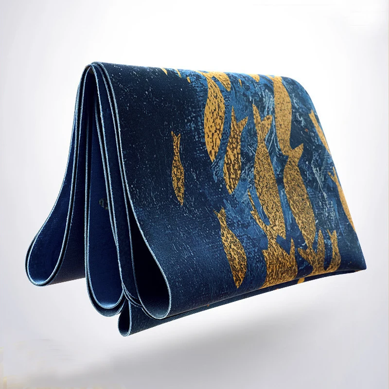 Коврик для йоги из натурального каучука ультратонкое мощение складное