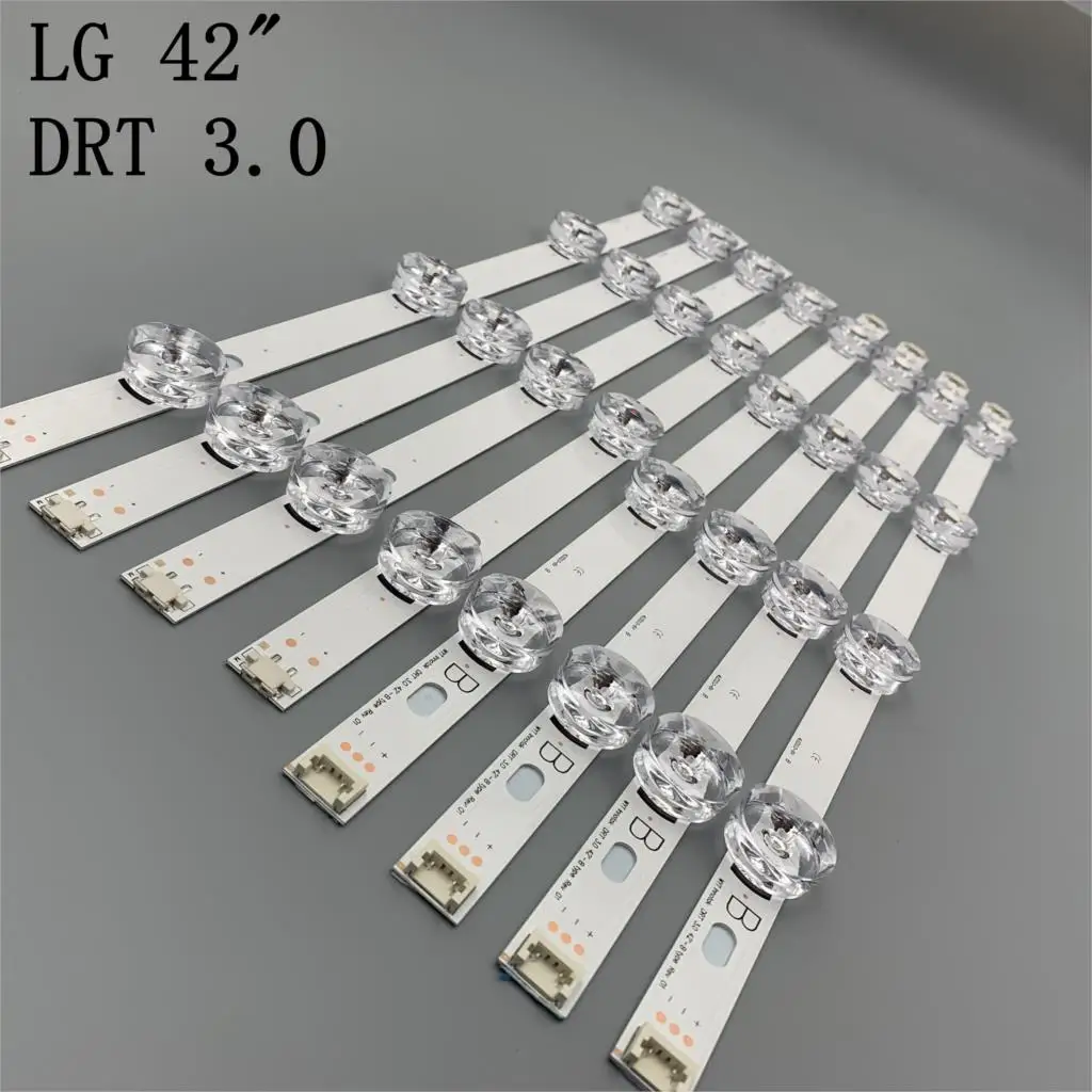 

100% NEW 8 PCS(4*A,4*B) LED strips for LG INNOTEK DRT 3.0 42"-A/B Type 6916L 1709B 1710B 1957E 1956E 6916L-1956A 6916L-1957A
