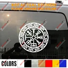 Vegvisir Viking Runic компас Наклейка Виниловая наклейка Викинг один круглый стиль e выбор размер цвет