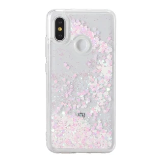 Dyna mi c Жидкий чехол «зыбучие пески» для Xiaomi mi 8 lite 5X 6X A1 A2 mi X 2 2 S Pocophone F1 Pocophone Note 7 6 pro Примечание 5 чехол для телефона - Цвет: white