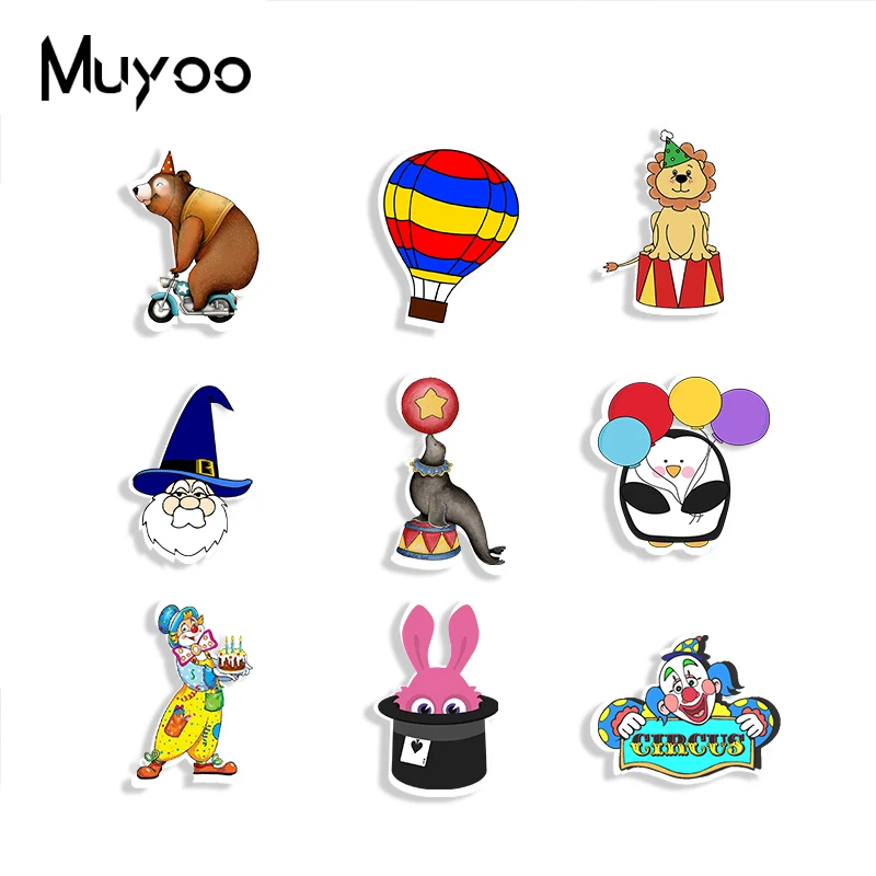 Новинка 2019 цирковые шары с клоуном акриловая брошь медведь морской лев броши