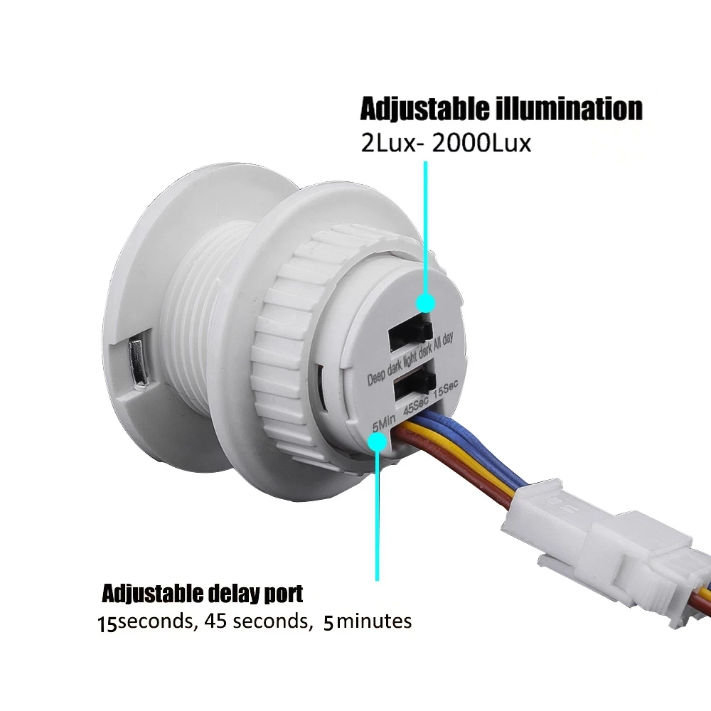 DC5V 12V 24V PIR Motion Sensor Light Switch 220V 110V Time Delay/Mode Adjust Infrared Human Body Detector Auto Control | Обустройство