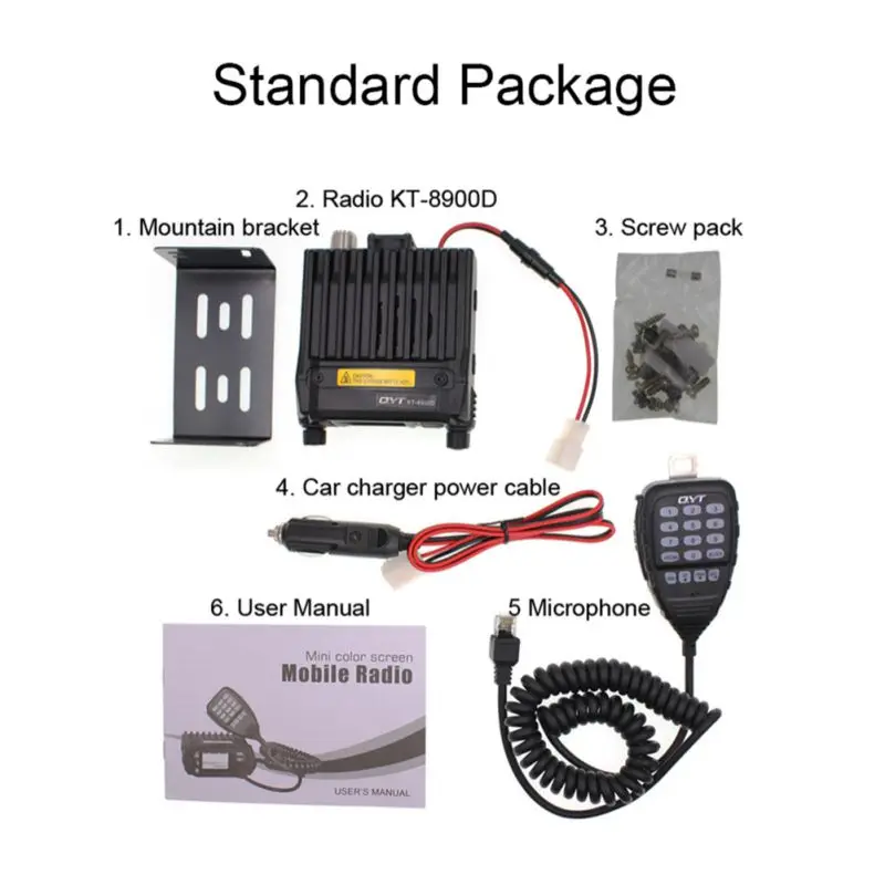 QYT KT-8900D VHF УКВ, мобильная радиоантенна 2 way Радио дисплей с одновременным воспроизведением изображения от четырех видеокамер двухчастотный, компактный автомобильный радиоприемник 25W иди и болтай Walkie talkie “иди и KT8900D