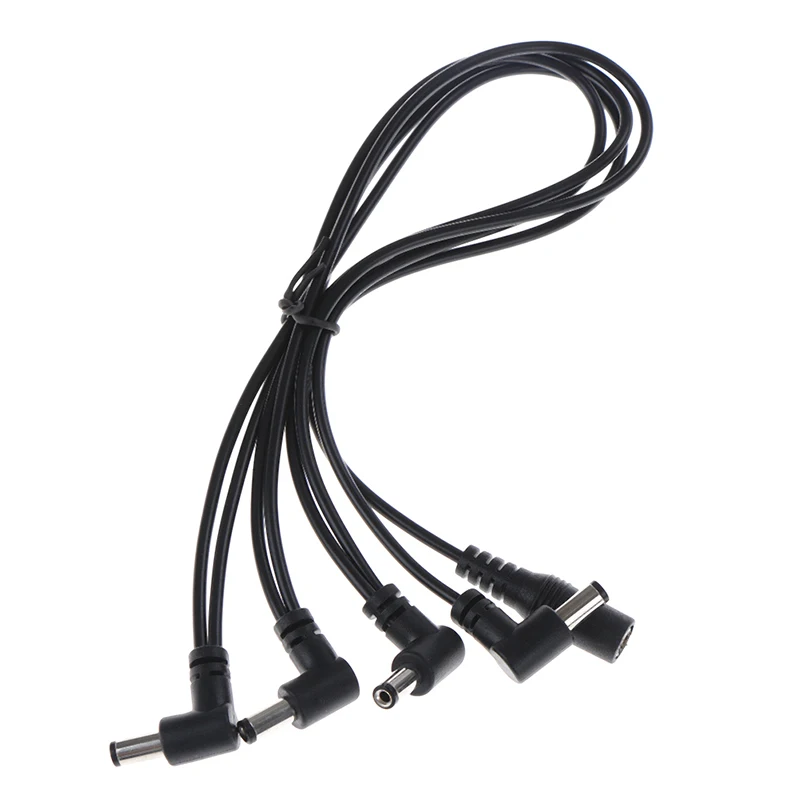 

4 Way guitar effects Pedal Power Supply cable Splitter line Adapter for electric guitar power cord, LED light wire