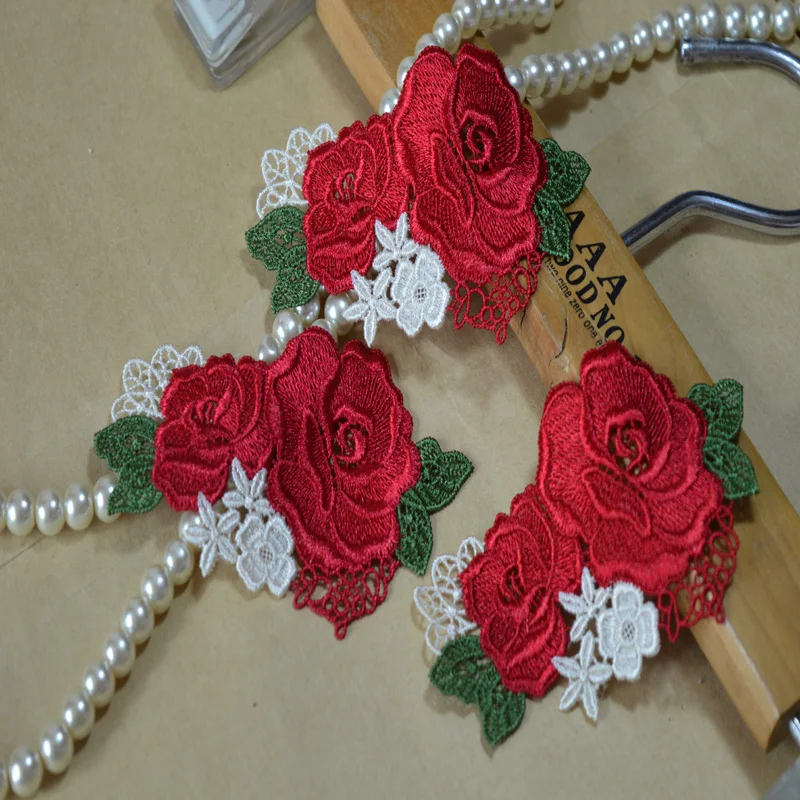 Гипюровая аппликация 2 шт./лот размер 10 5*3 5 см