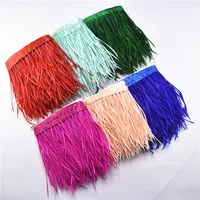 10meters pruning goose feathers trims ribbon fringe 6 8 white pheasant feather for clothes carnaval assesoires plume decoration