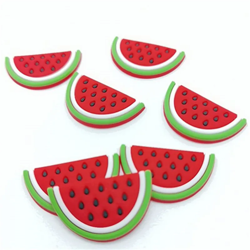 

40pcs/pack red Hand Painted Soft clay Simulation Watermelon Resin Flatback Cabochon Food Art Supply Decoration Charm Craft DIY