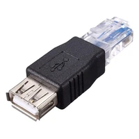 5pcs lan network cable ethernet converter transverter plug pc rj45 male to usb 2 0 a female adapter connector laptop