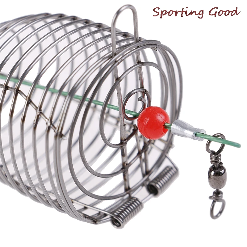 1/5 шт. приманка из нержавеющей стали рыболовная коническая клетка аксессуар для