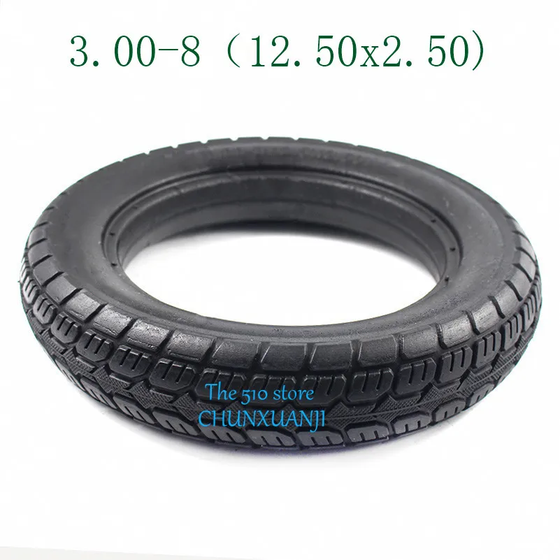 

3.00-8 solid tire electric bicycle tire12.5X2.50 pneumatic tyre explosion-proof tire for electric vehicle scooter 12.5*2.50 tyre