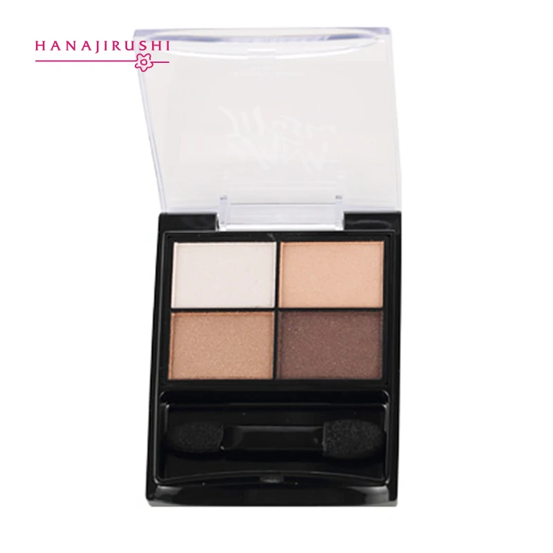 Natural Earth Tone HANAJIRUSHI палитра теней для век палитра для макияжа Мерцающая палитра теней для век 4 цвета 5 г - Цвет: Natural Earth Tone