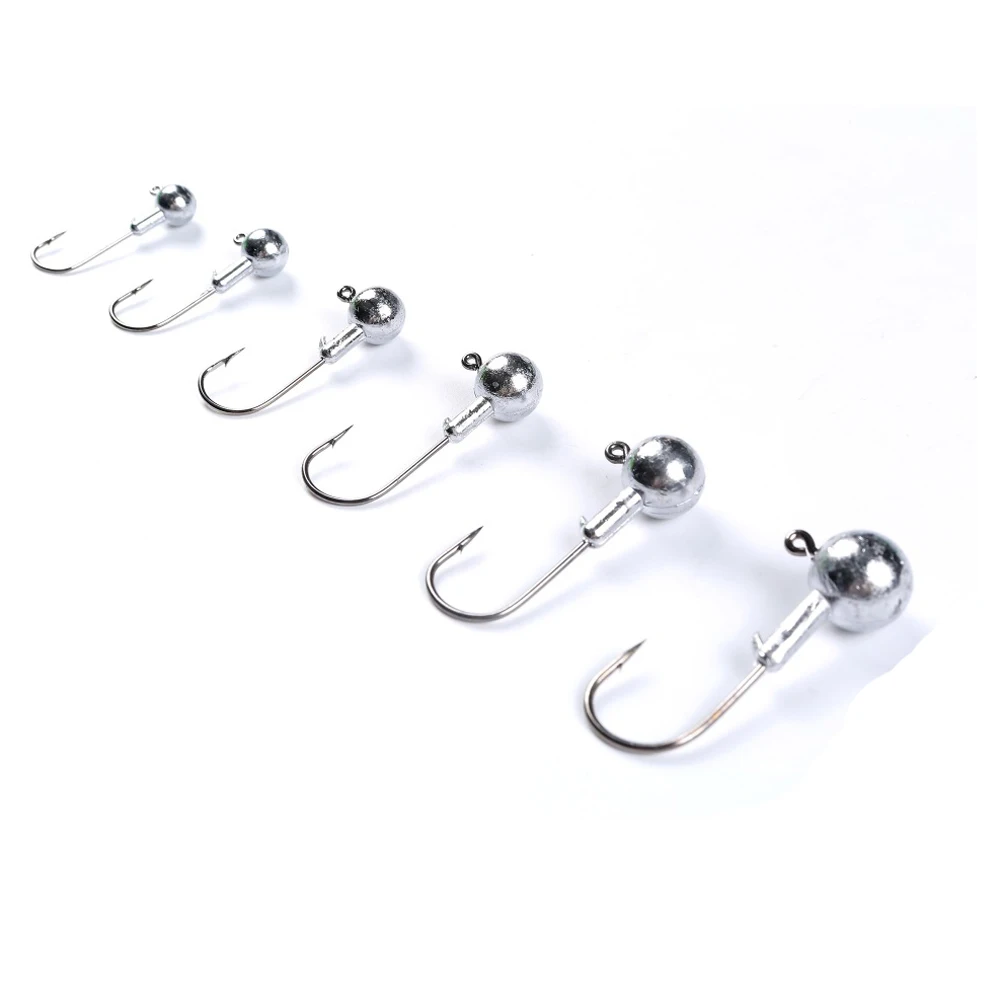 10 шт. рыболовный крючок со свинцовой головкой 3. Искусственная яркость 7 г 14