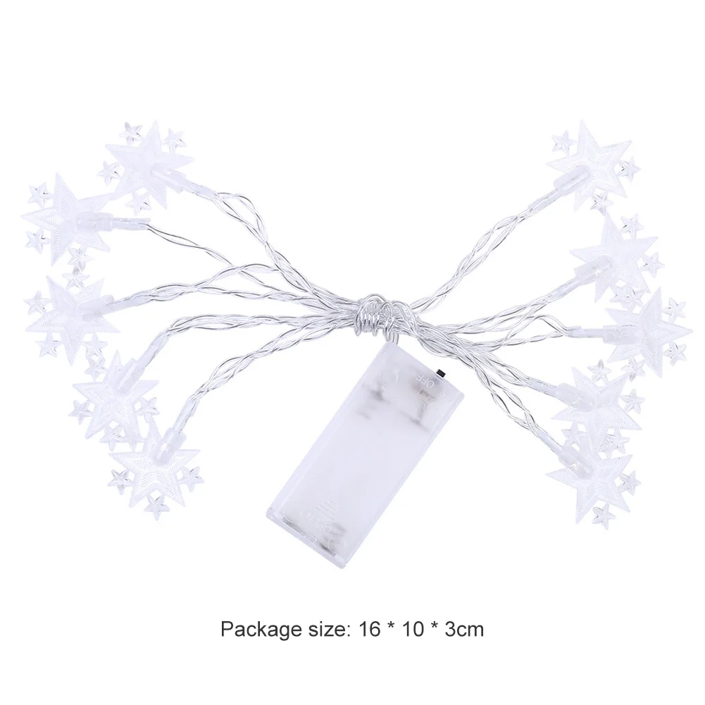 

LED Plastic Star Shape Pendant Light 10 LED String Lights Ramadan Arab Festival Ornament Home Decoration Specification
