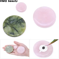 glue pallet eyelashes extensions jade stone drop shipping pink durable useful false eye lashes glue pad holder makeup tools