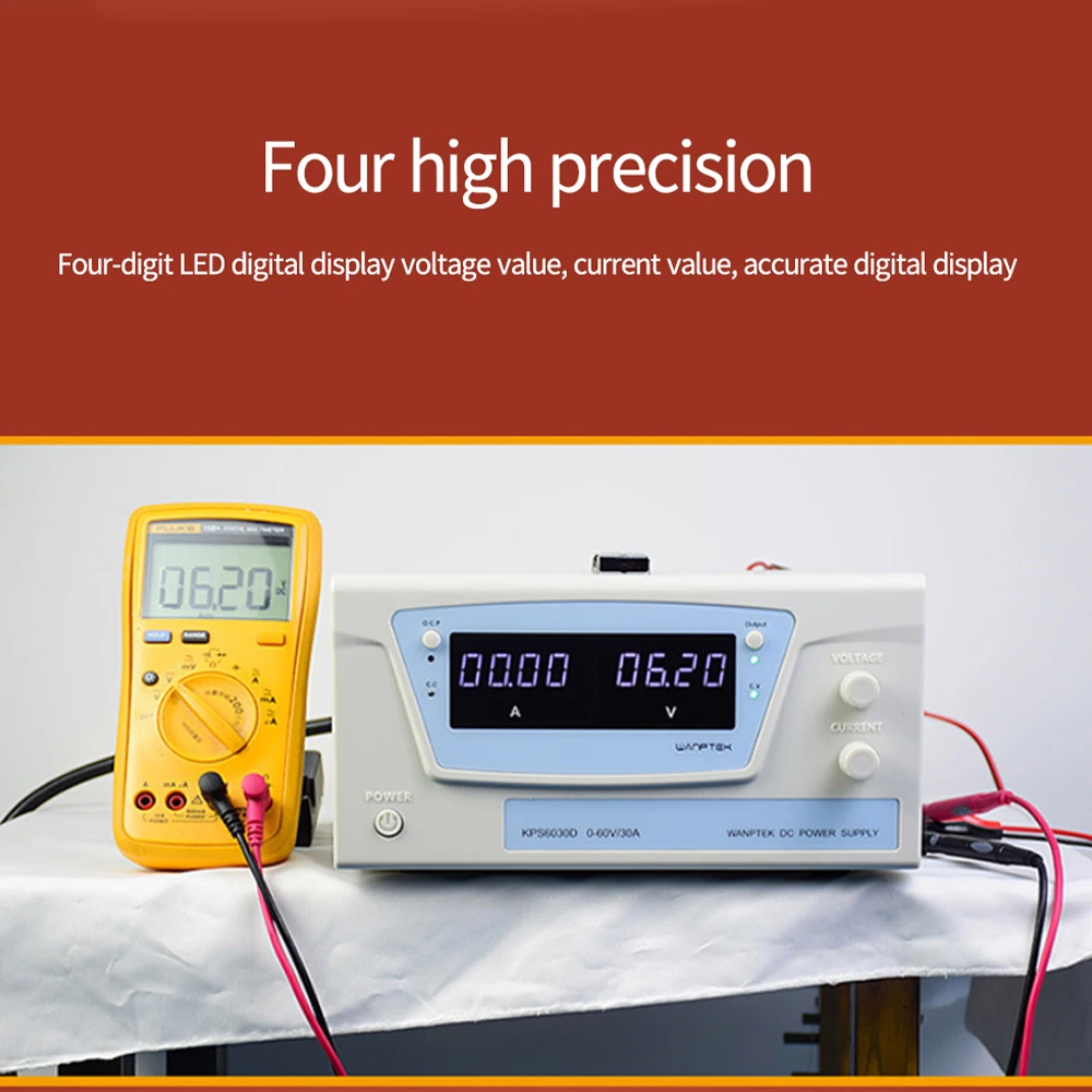 

Wanptek KPS1530D New Upgrade Encoders High-power Digital Display Program-Controlled Switching DC Regulated Power Supply 15V 30A