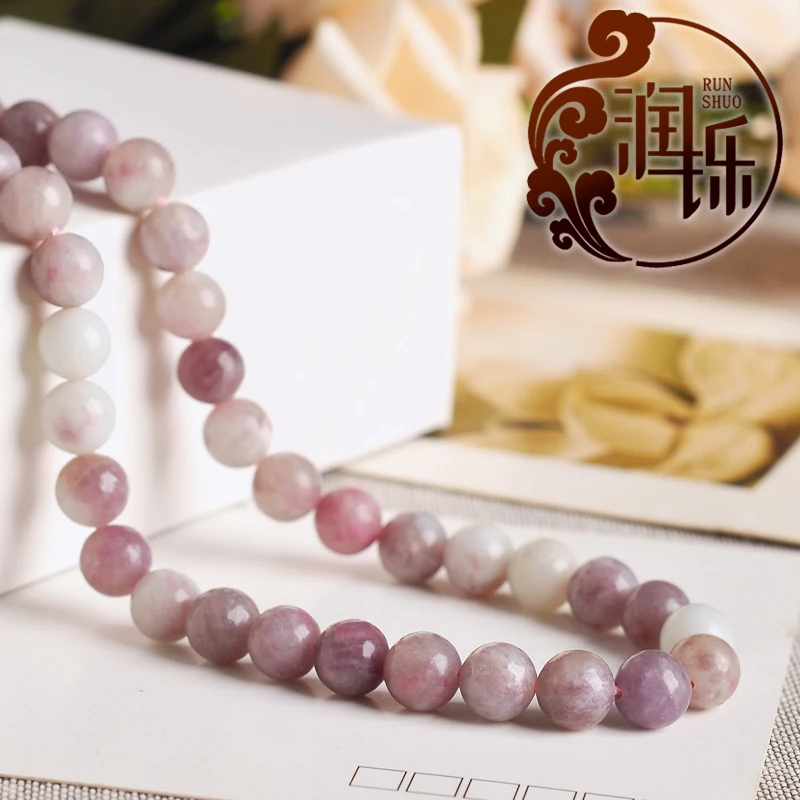 

Natural Stone Violet Lilac Jaspers Beads Round Beads DIY Bracelet Necklace Earrings 15" Inch 4/6/8/10/12mm for Jewelry Making