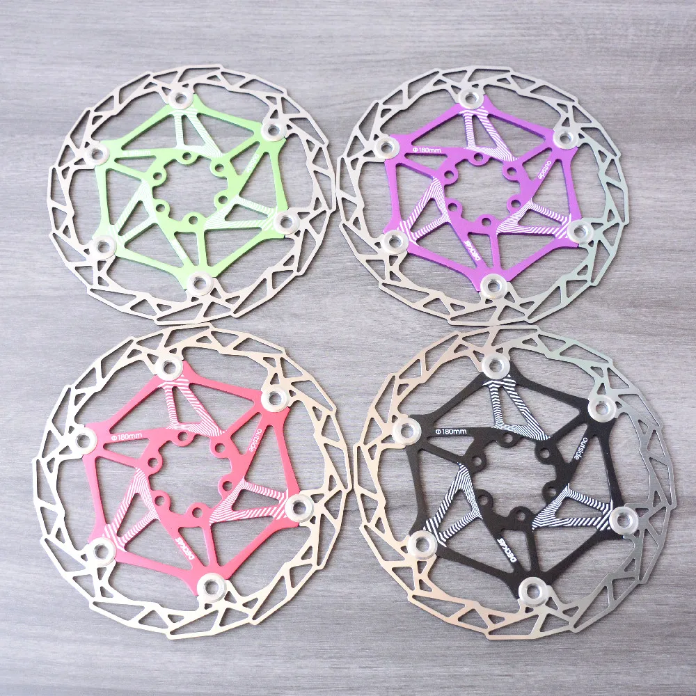 Ссветильник кие тормозные диски DECKAS для горного велосипеда плавающие колодки 180