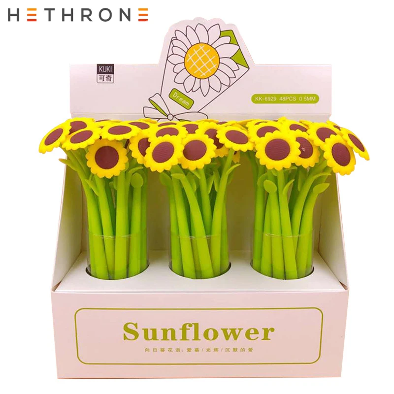 Hethrone 2 шт. желтый солнце подсолнечника письменной форме силиконовая гелевая