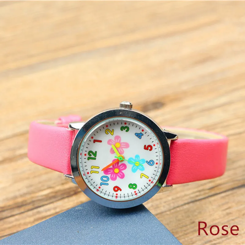 1 шт. детские часы с 3d цветами для девочек|Детские часы| |