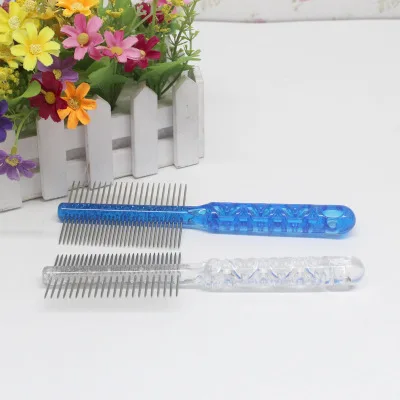 Прямая поставка Симпатичные расчески для домашних питомцев из нержавеющей стали