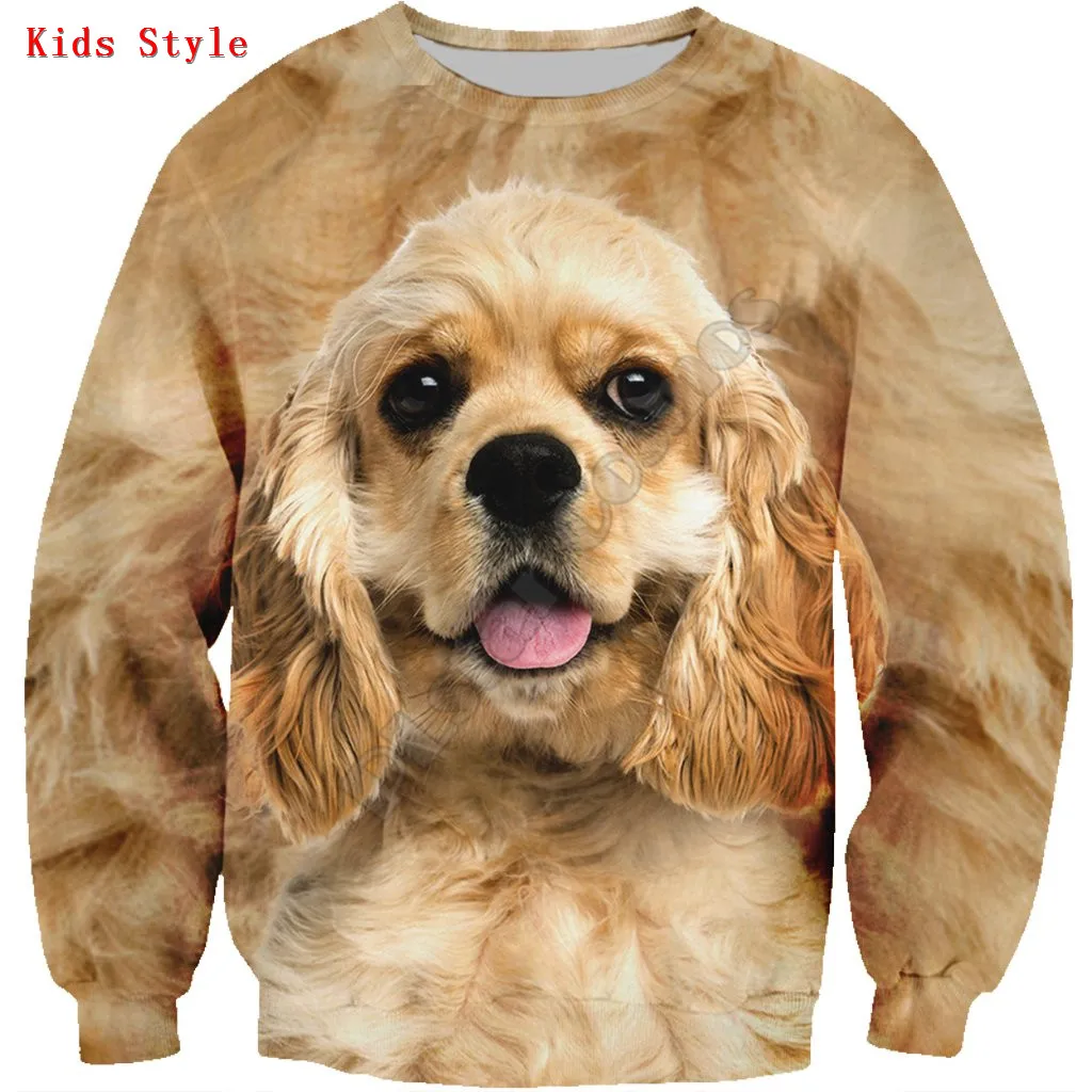 Alaskan Malamute 3d printed Hoodies Pullover Boy For Girl Long Sleeve Shirts Kids Funny Animal Sweatshirt
