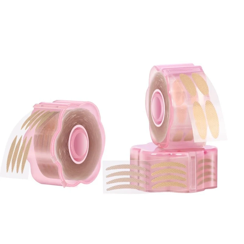 600Pcs Invisible Eyelid Sticker Lift Eye Magic Strips Plum Blossom Shape Reel Self Adhesive Lace Fiber Tape Makeup Tools - купить по