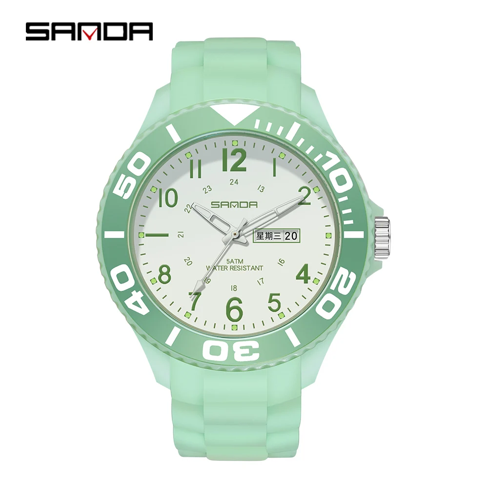 

SANDA Casual Men's Watches Students Sports Watch Fashion Ultra Light Luminous Date Male Clock Men Quartz Watch Relogio Masculino