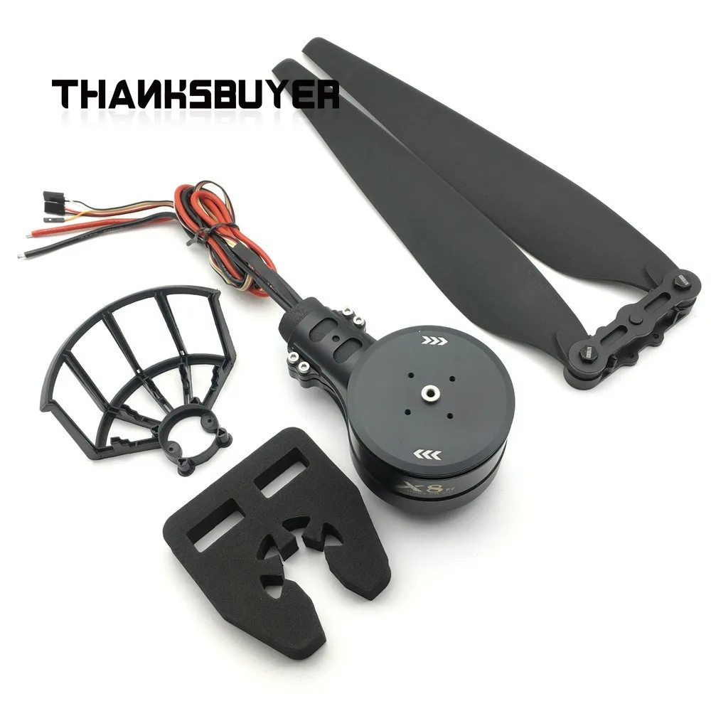

Hobbywing X8 FOC Integrated Power Propulsion System 3090 CW CCW Propeller for 30/35/40mm Carbon Tube Payload Agricultural Drones
