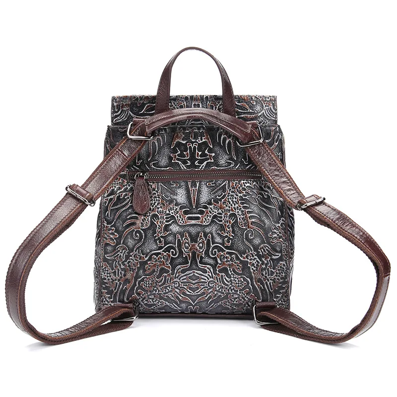 Женский рюкзак в стиле ретро ручная работа школьный ранец для девочек сумка